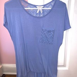 Short Sleeve Lace Blouse